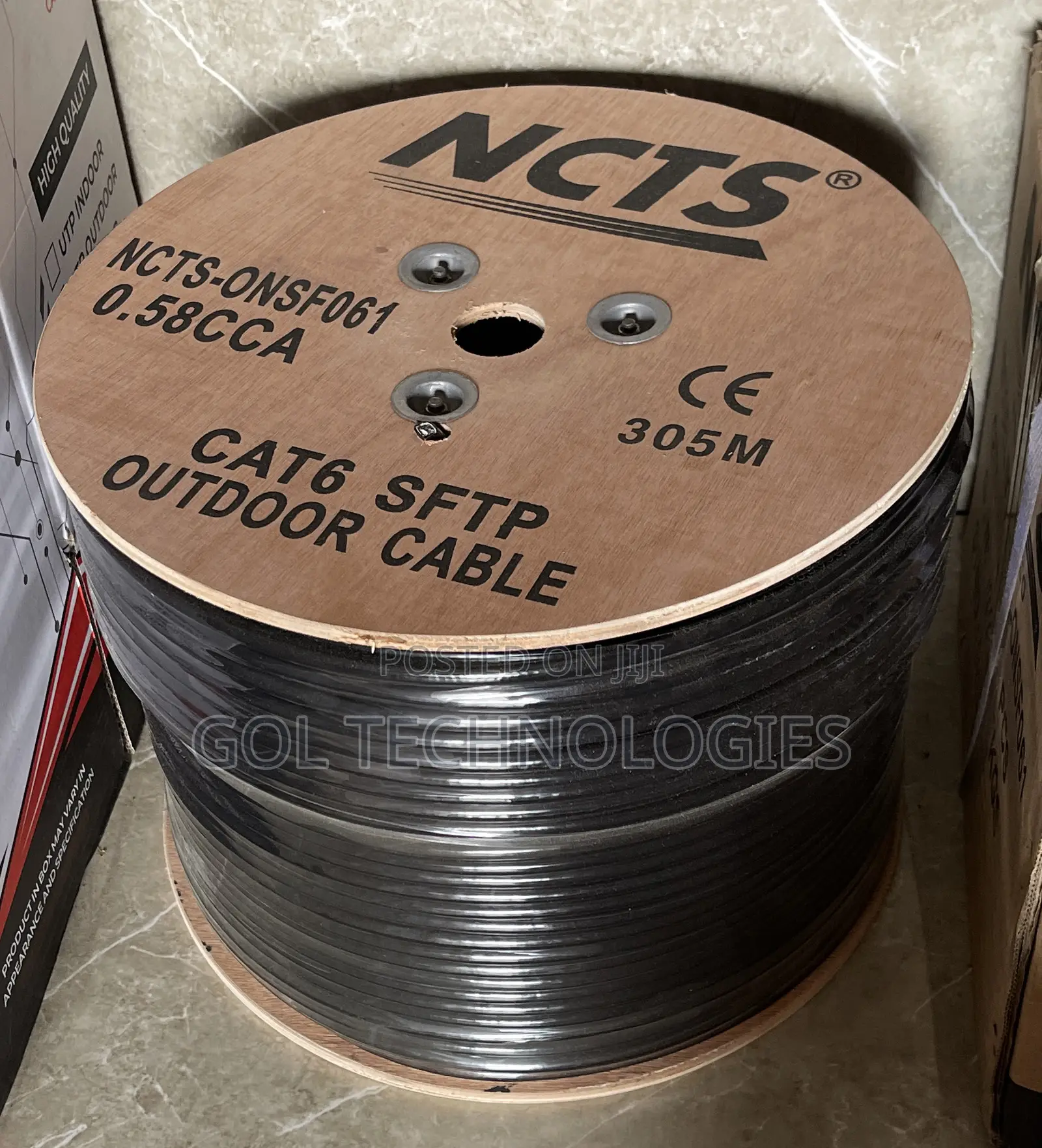 Double Coated Cat6 SFTP 0.58CCA Outdoor Cable