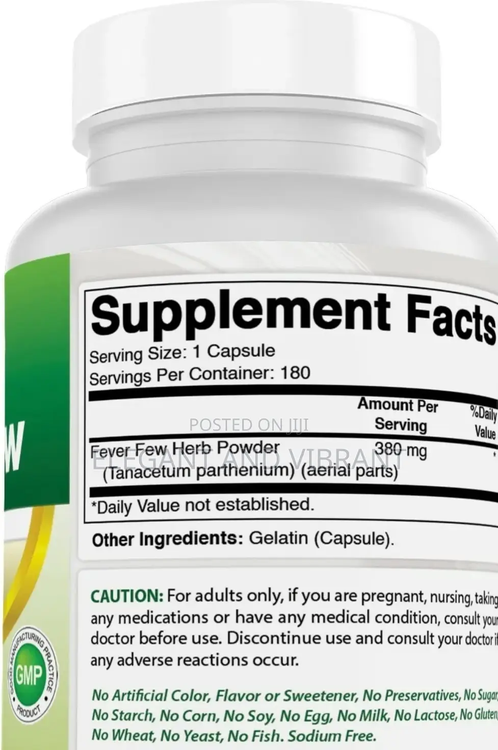 Best Naturals Feverfew 380 Mg 180 Capsules