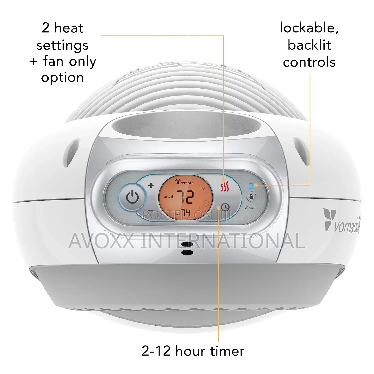 Sensa Nursery Space Heater, 1200W With Adjustable Thermostat