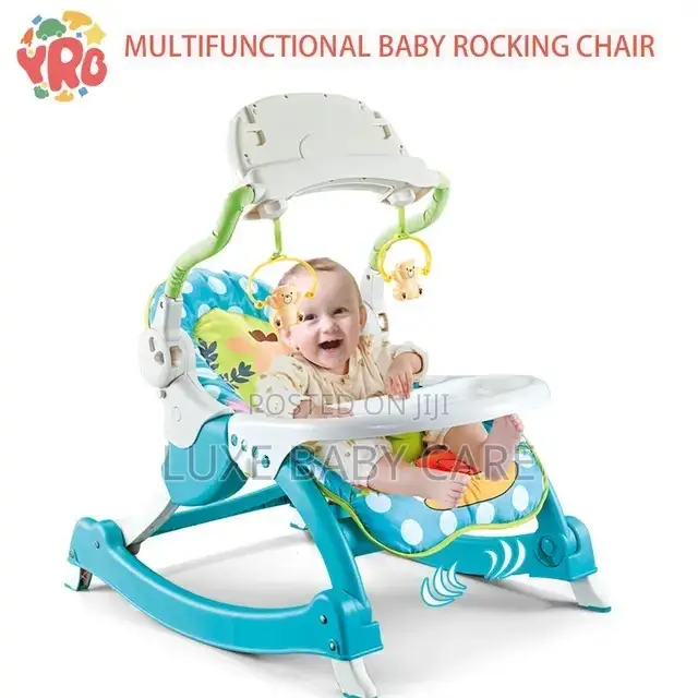 Multifunctional Rocking Chair With Removable Music Tray