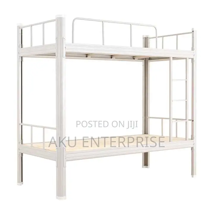 Metal Double Bed, 2 Step for Hotel, Home,
