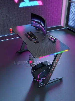 Modern Gaming Table / Computer Desk (7 Colours RGB Light)