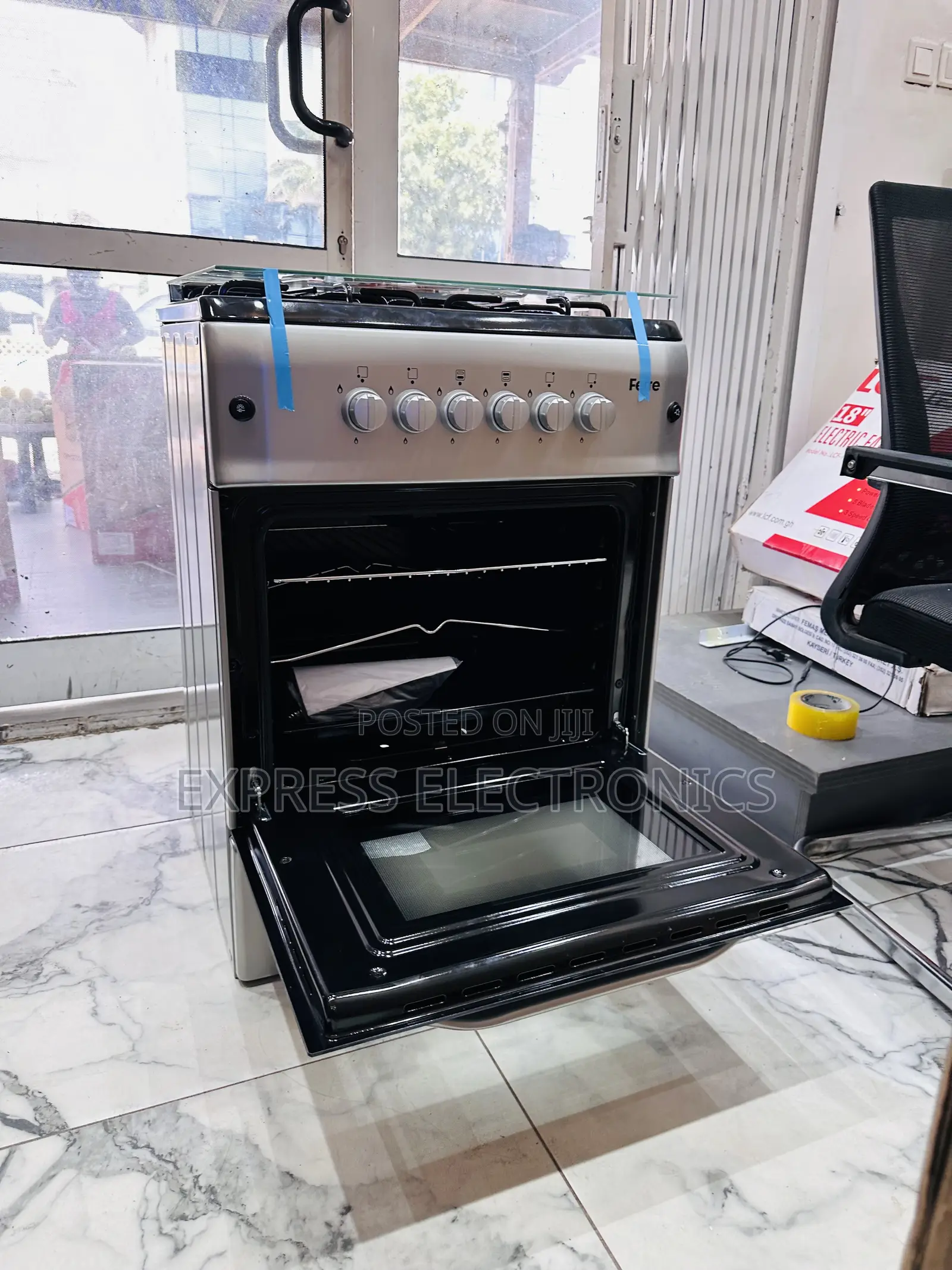 60/60 4burner Gas Soothe Oven Grill Sliver