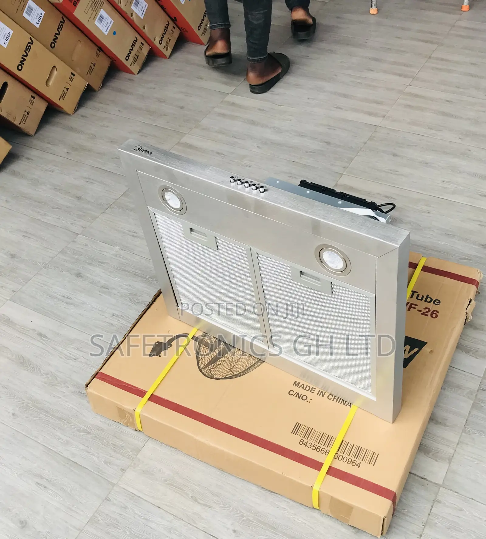Gray T-Shape Midea 90cm 90M21 Cooker Hood