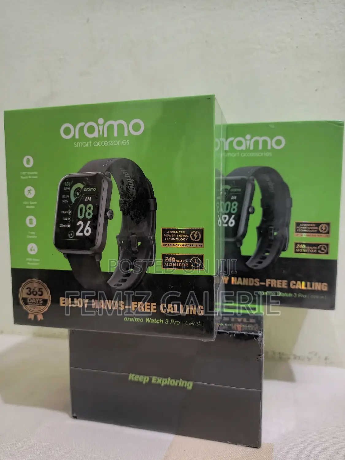 Oraimo Watch 3 Pro 1.83'' LCD IP68 Smart Watch