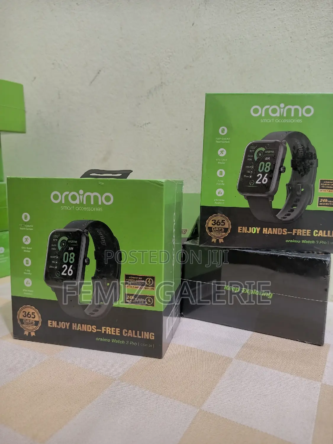 Oraimo Watch 3 Pro 1.83'' LCD IP68 Smart Watch