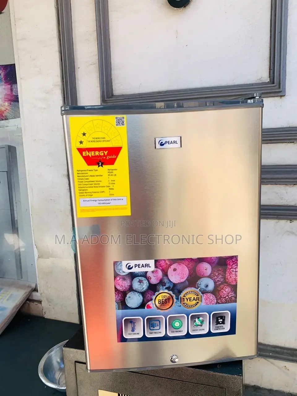 Pearl Pf-091-28 1 Door Bedside Refrigerator(Pf-091-28).