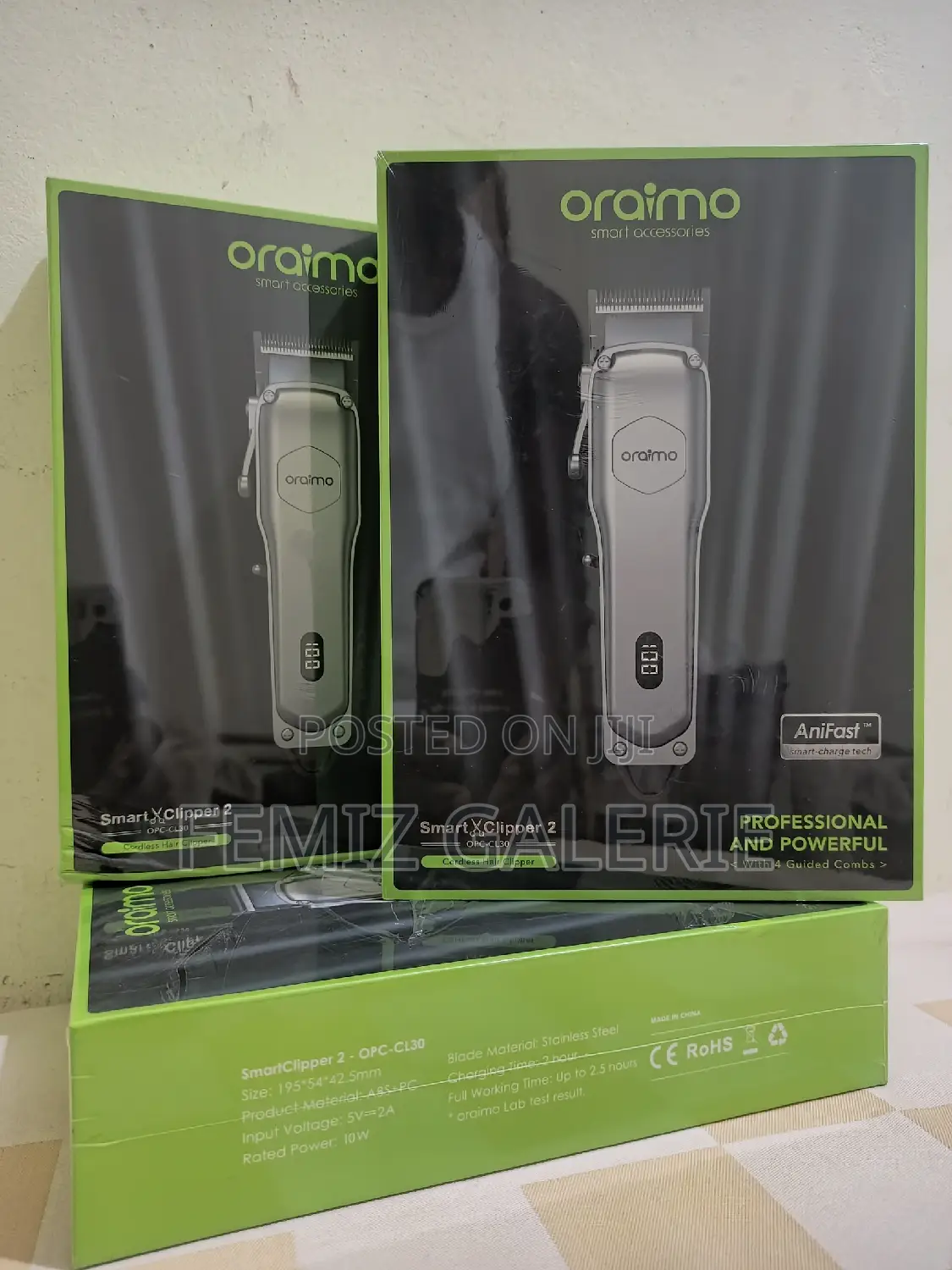 Oraimo Smart Clipper 2 - Silver Professional Hair Clipper