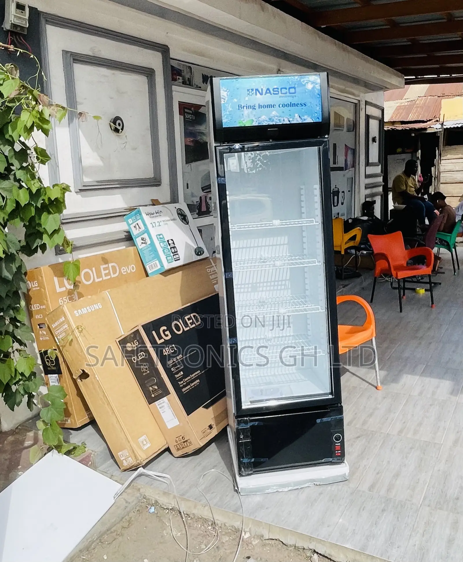 Nas360fl-1dr Display Singledoor Glass Nasco Fridge