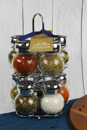 12 Jars Spice Rack With Spices