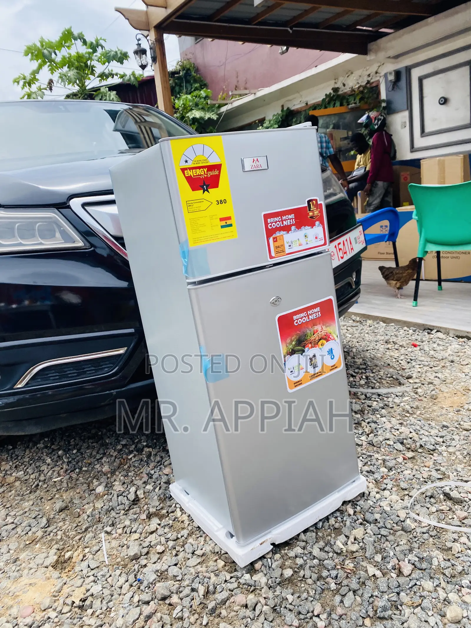Authentic Zara 135 KH 2 Door Electric Fridge(Gray).
