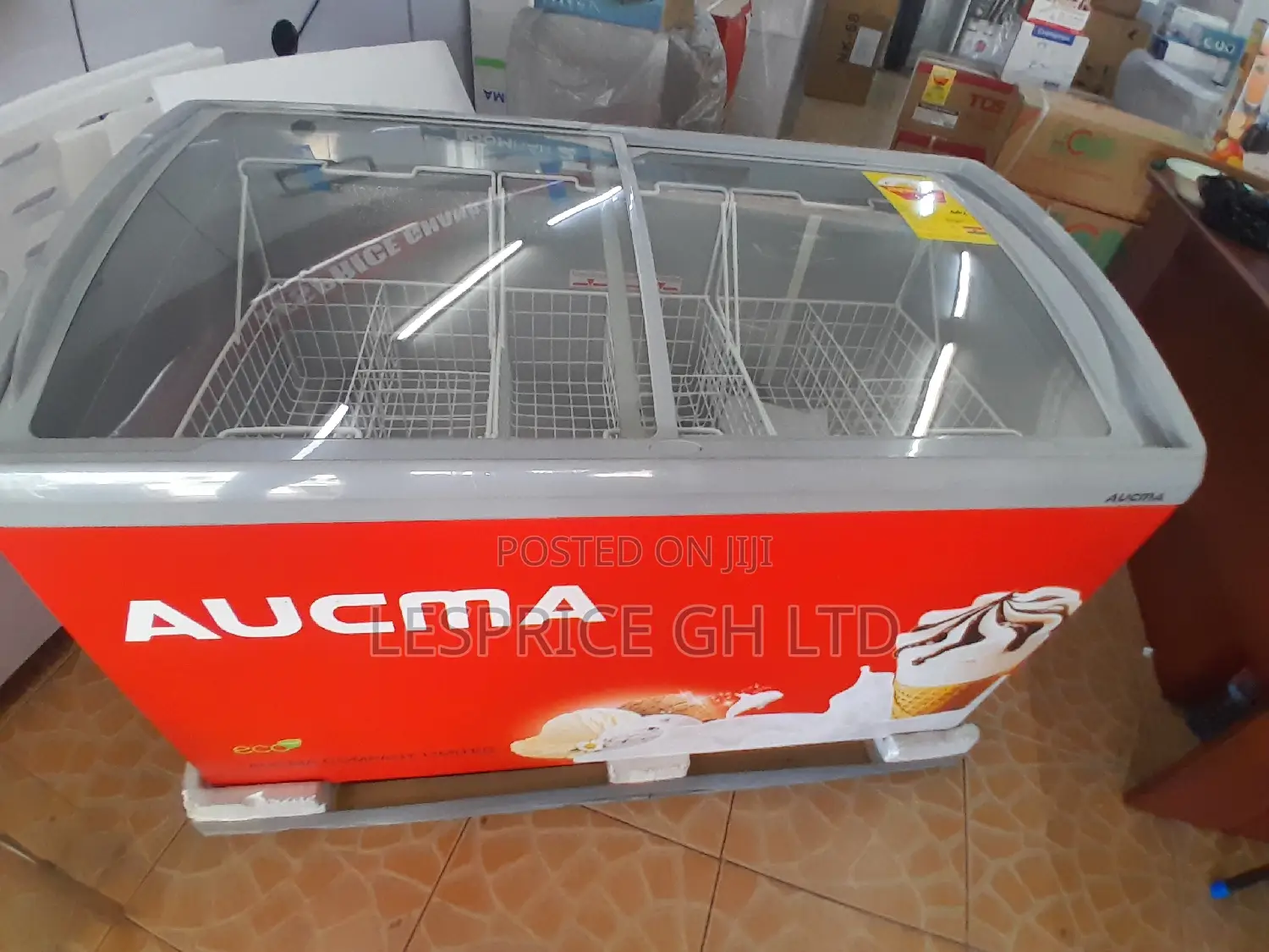 Best Quality Aucma 330L Display Freezer