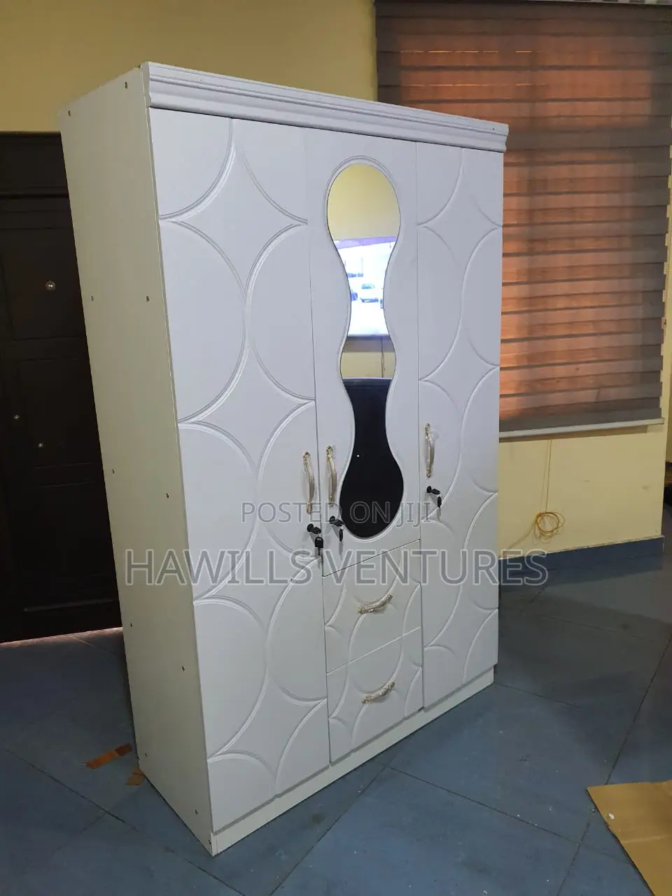 Wooden White Wardrobe
