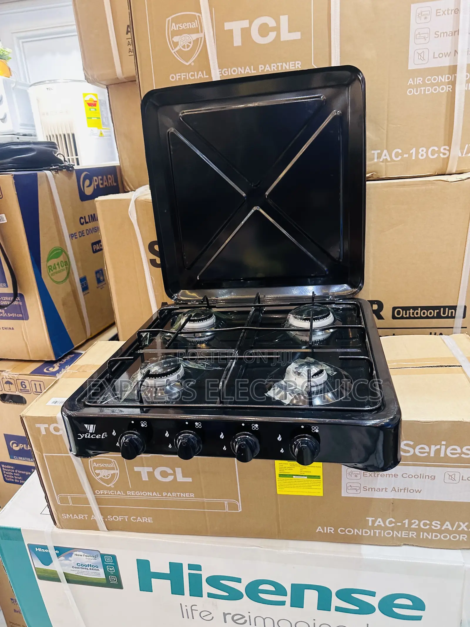 Shop for Yucel Table Top Gas Cooker 4burner Black