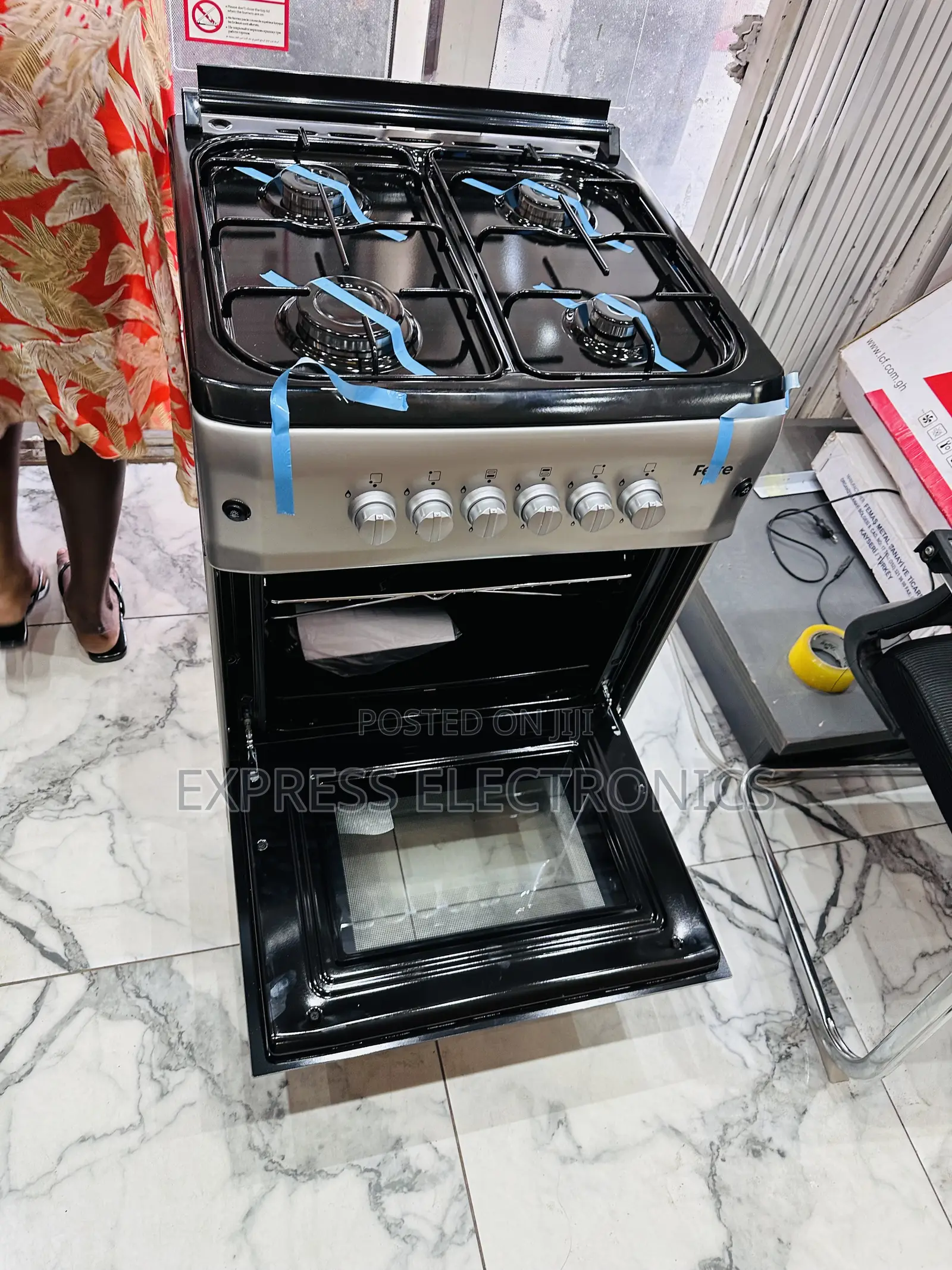 Ferre 60x60 Newlight Ions, Rotisserie,Stainless Steel Top