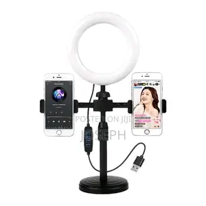 6 Inches Ring Light With 2 Phone Holder Tiktok Live
