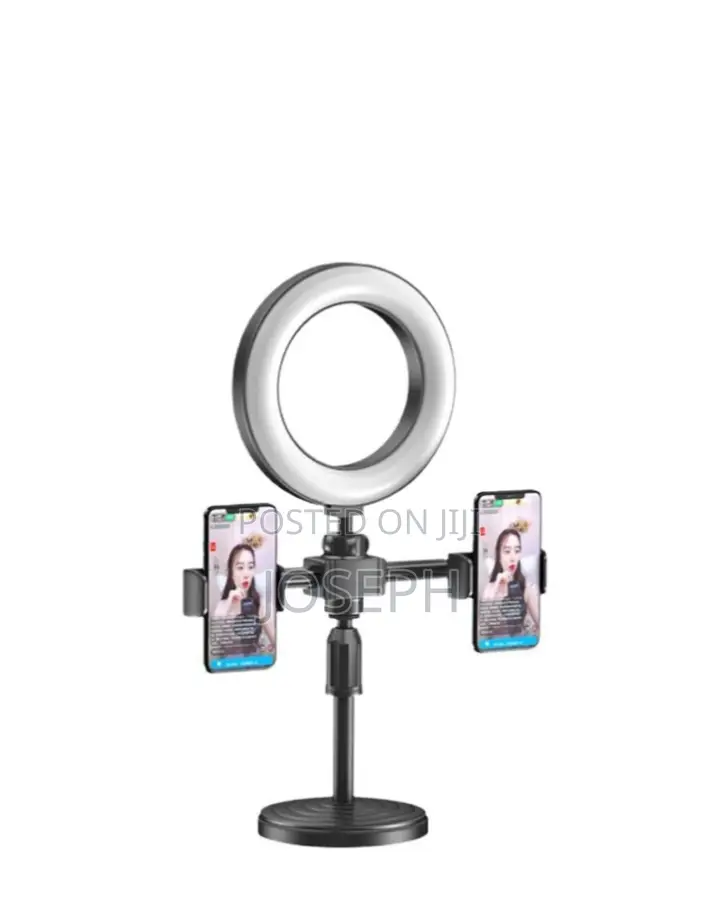 6 Inches Ring Light With 2 Phone Holder Tiktok Live