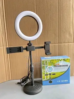 6 Inches Ring Light With 2 Phone Holder Tiktok Live