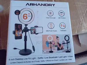 6 Inches Ring Light With 2 Phone Holder Tiktok Live