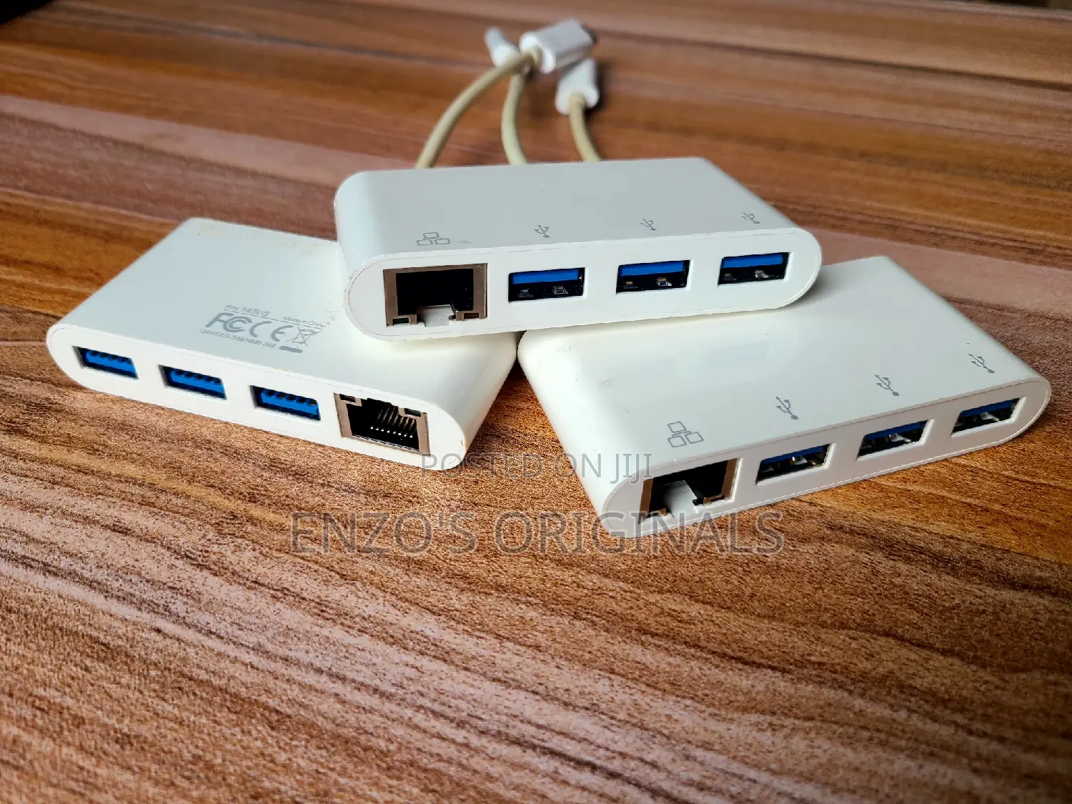 Usb-C to Gigabit Lan Rj45 Ethernet + 3port Usb Hub