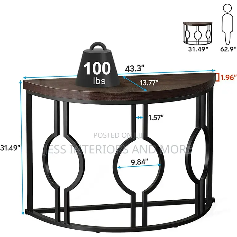 Console Table (Half Moon)