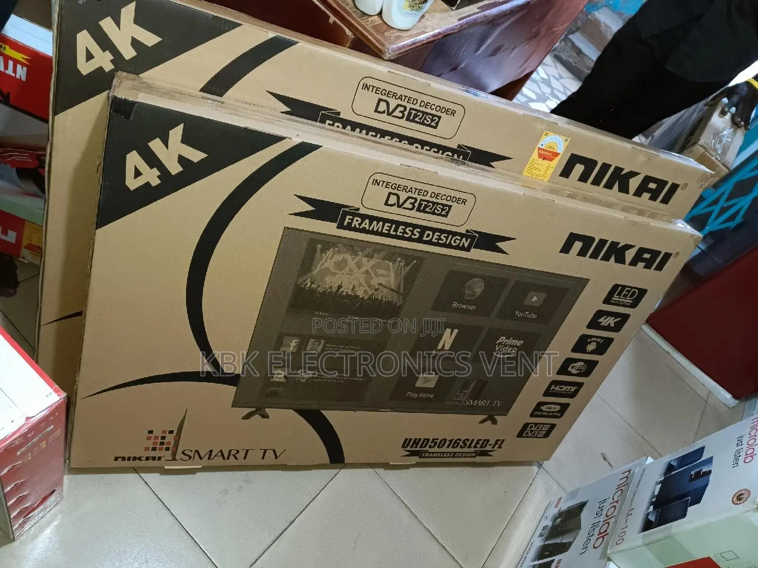 Nikai 50" Smart Android Uhd Flameless