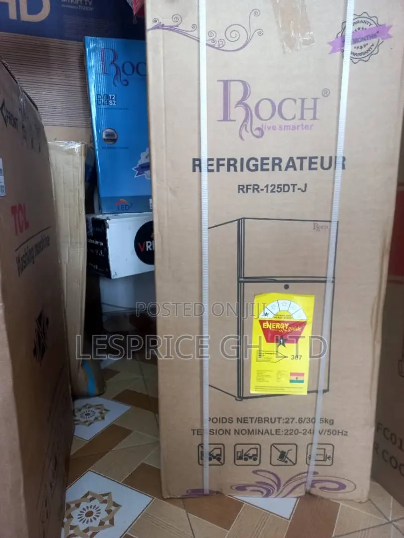 Roch 95L Double Door Fridge