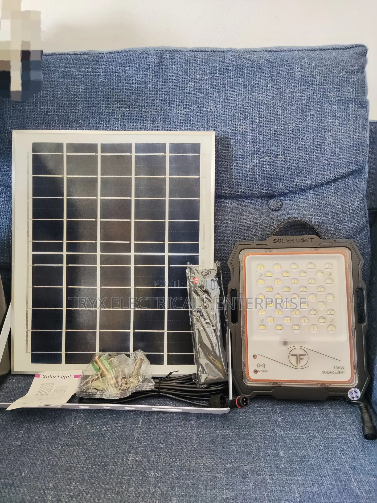 100w Solar Flood Light - Optic Lens