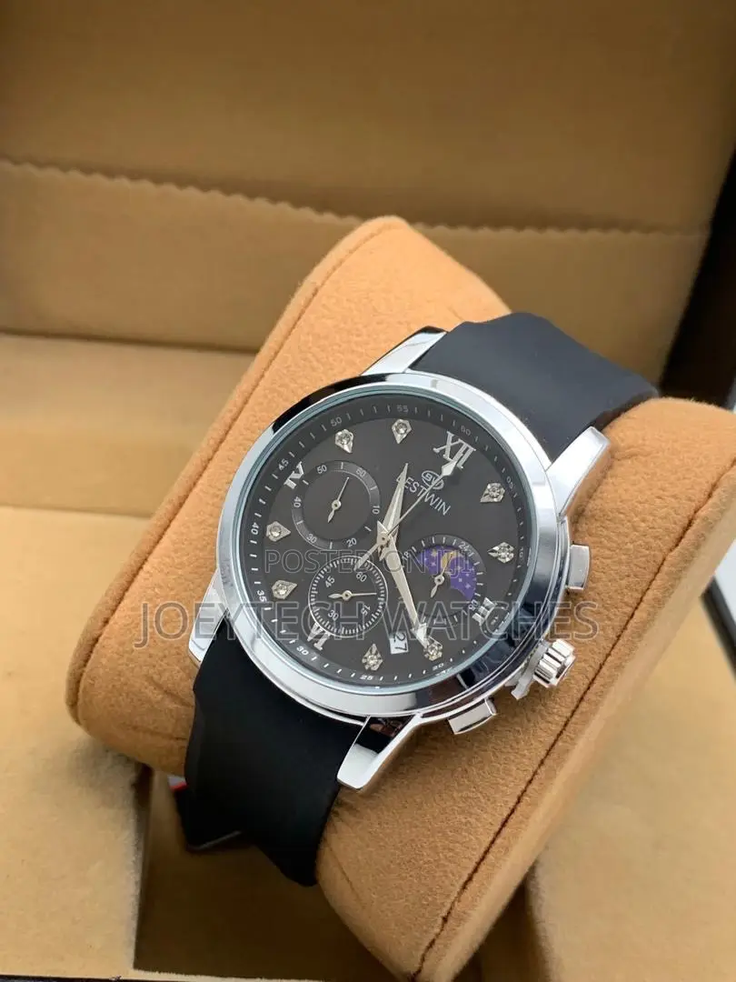 Bestwin Rubber Strap Chronograph Is Watch
