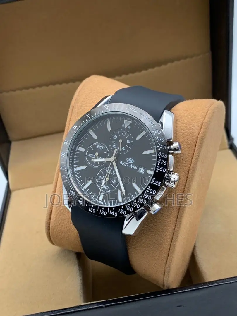 Bestwin Rubber Strap Chronograph Is Watch