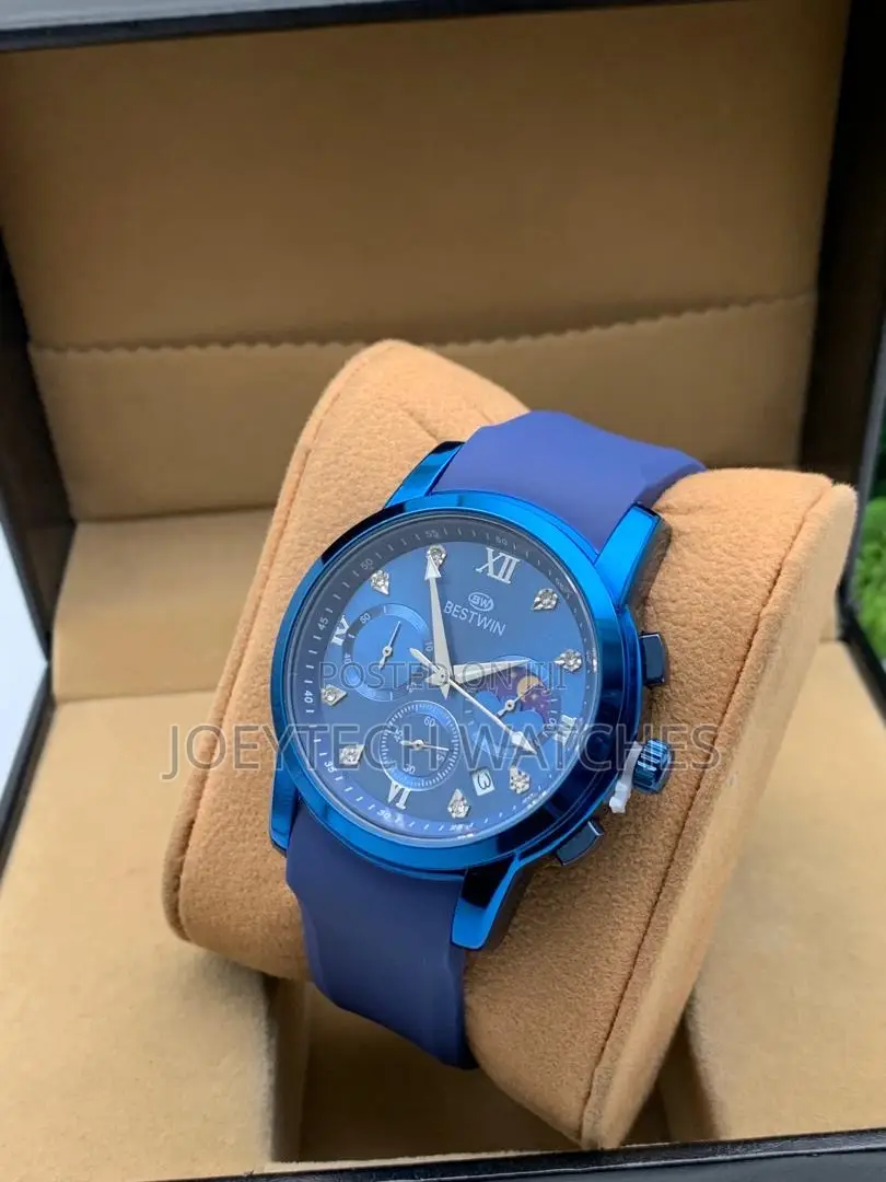 Bestwin Rubber Strap Chronograph Is Watch