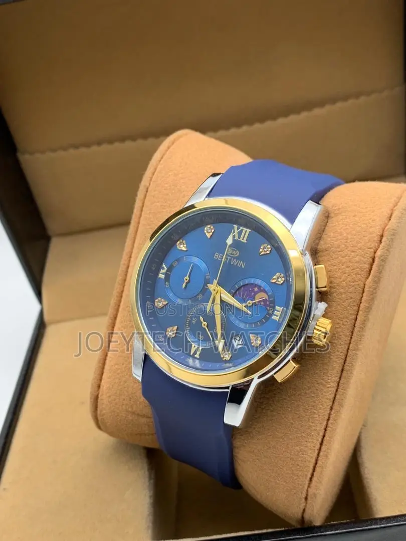 Bestwin Rubber Strap Chronograph Is Watch
