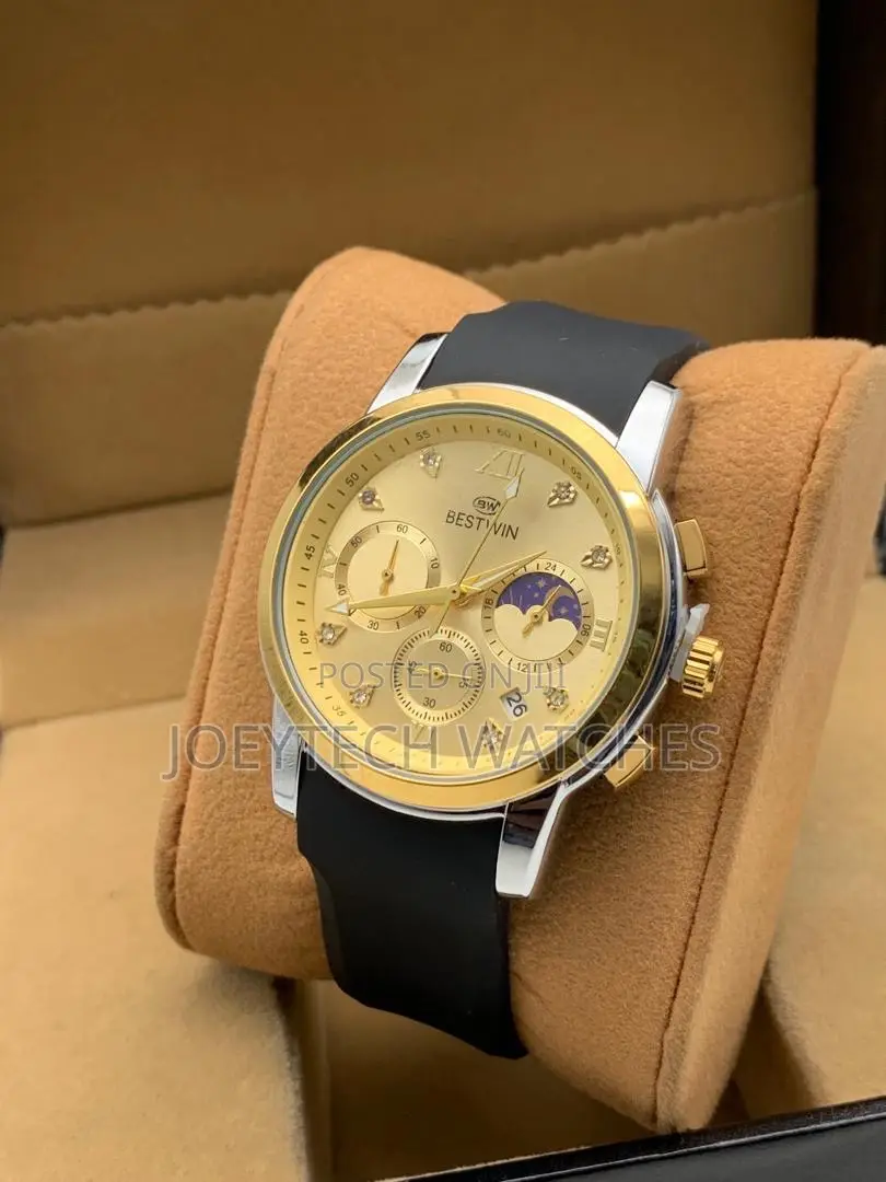 Bestwin Rubber Strap Chronograph Is Watch