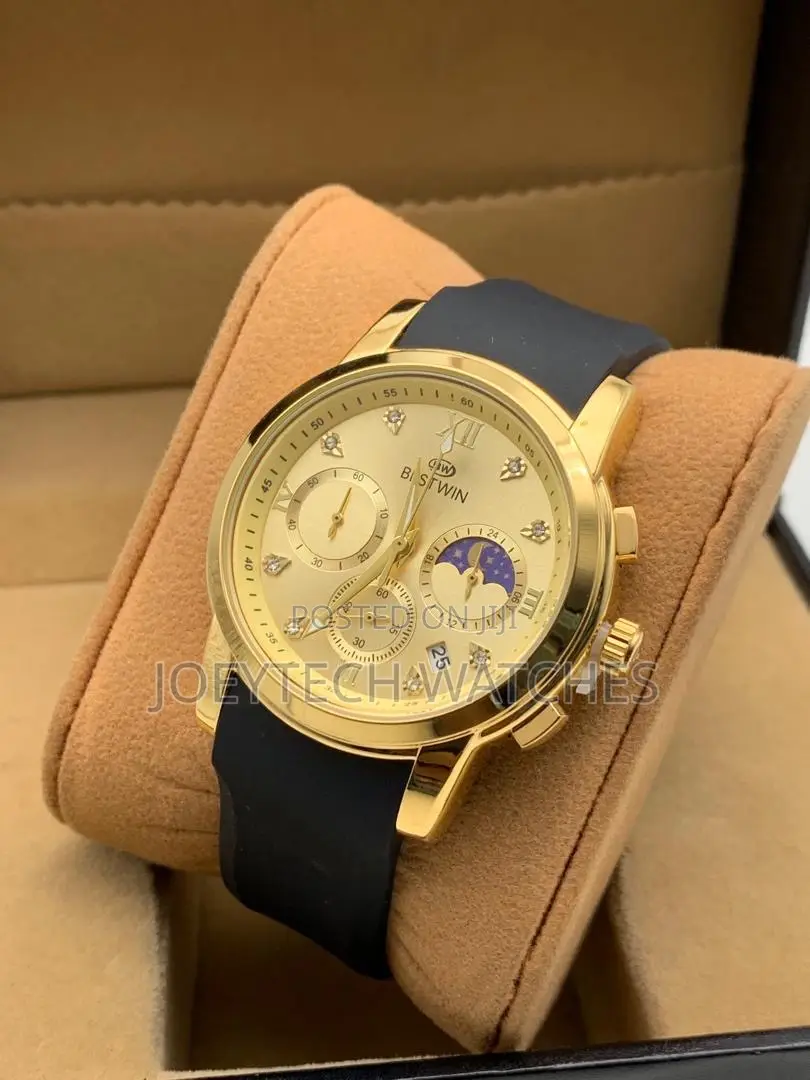 Bestwin Rubber Strap Chronograph Is Watch