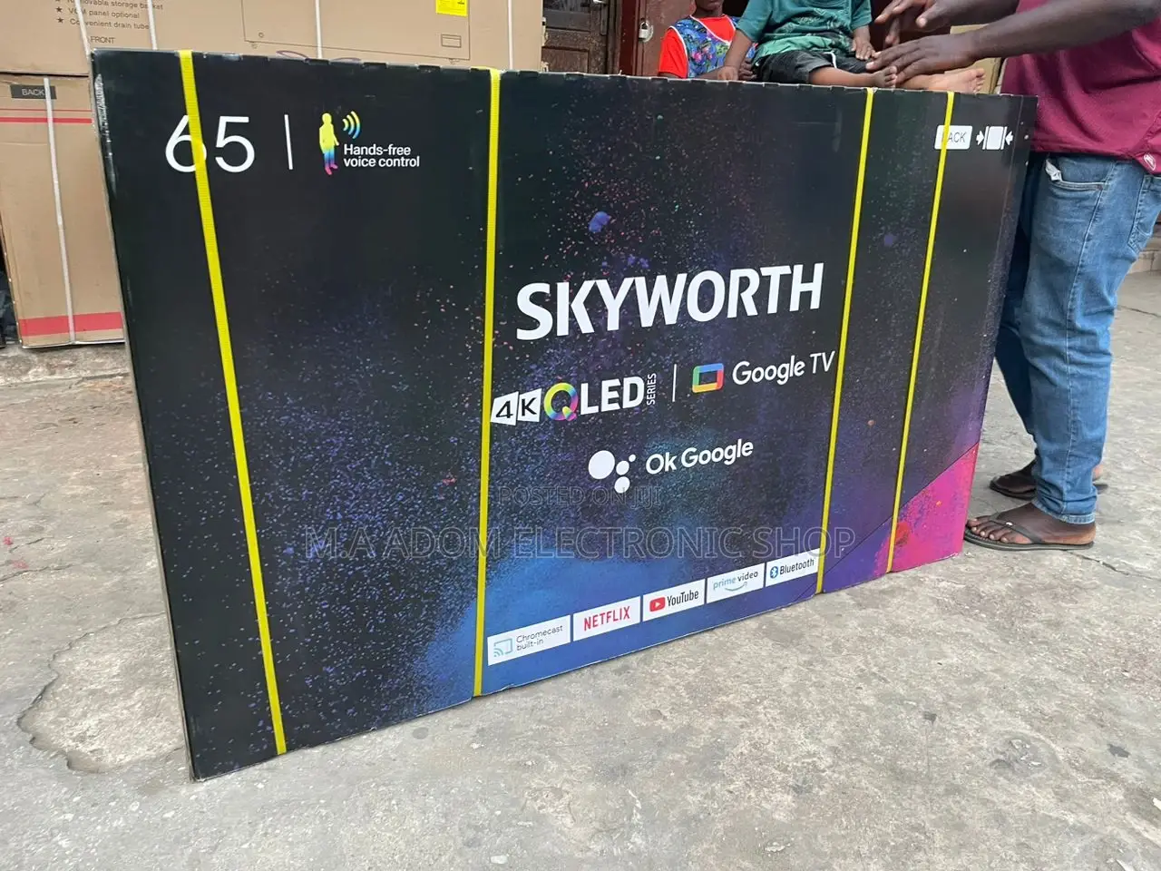 Skyworth 65” Qled Google Smart Led Tv