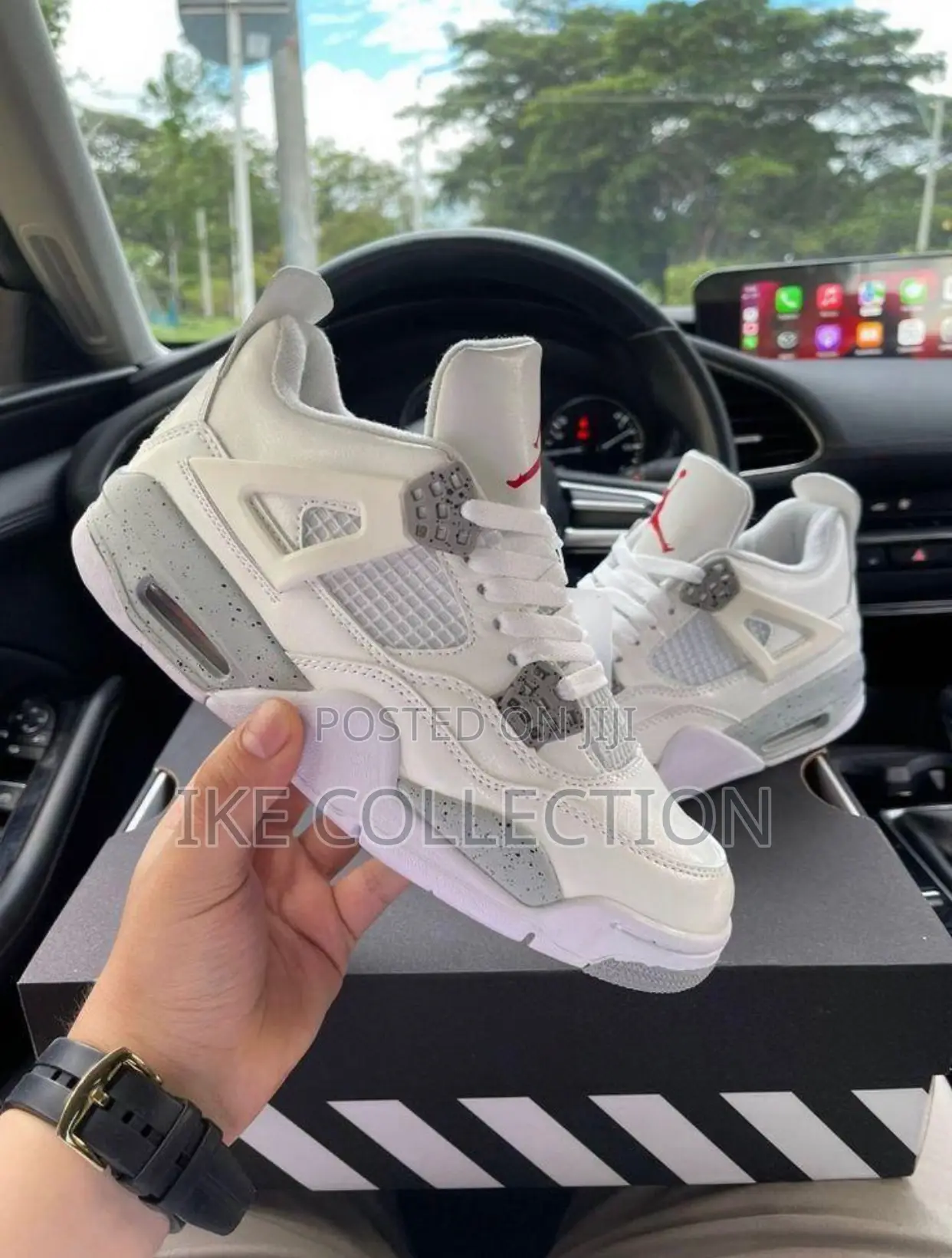 Authentic White Jordan 4 Flight Available