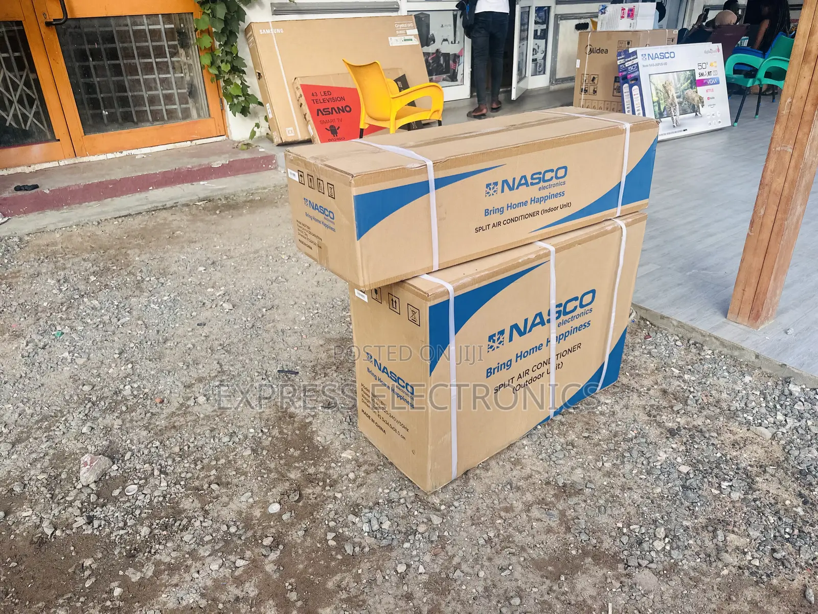 Sealed in Box Nasco 2.5hp Split R410 Gas AC White.