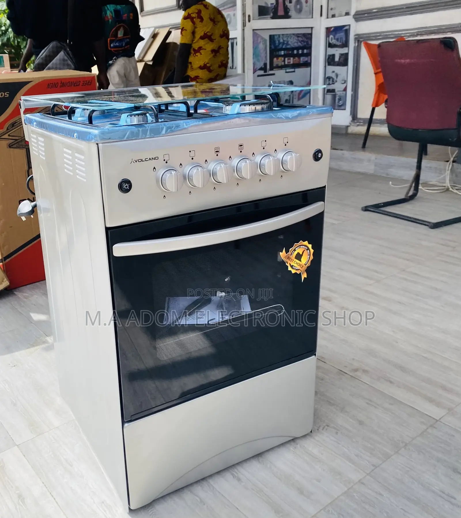 Quality Volcano 50x50 Ions, Auto Ignition, Auto Rotisserie.