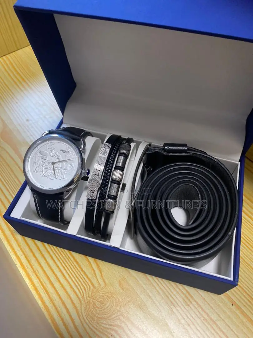 Men's Gift Package ( Watch, Bracelet, Belt )
