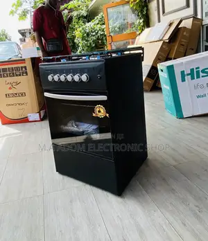 Affordable Volcano 50x50 Gas Oven 4 Burner(Black).