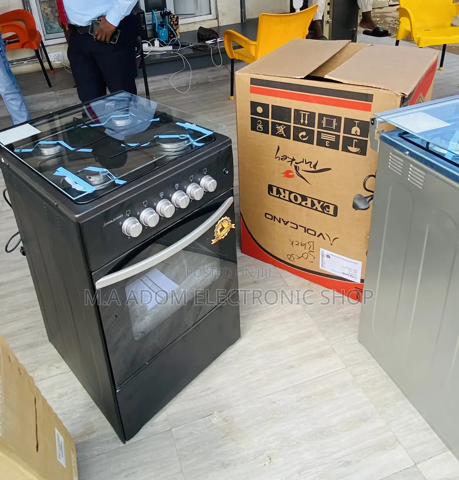 Shop Quality Volcano 50x50 Gas Oven 4 Cooker(Black).