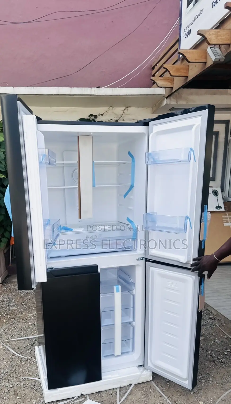 Text for Pf 550bss Black Fridge Side by Side