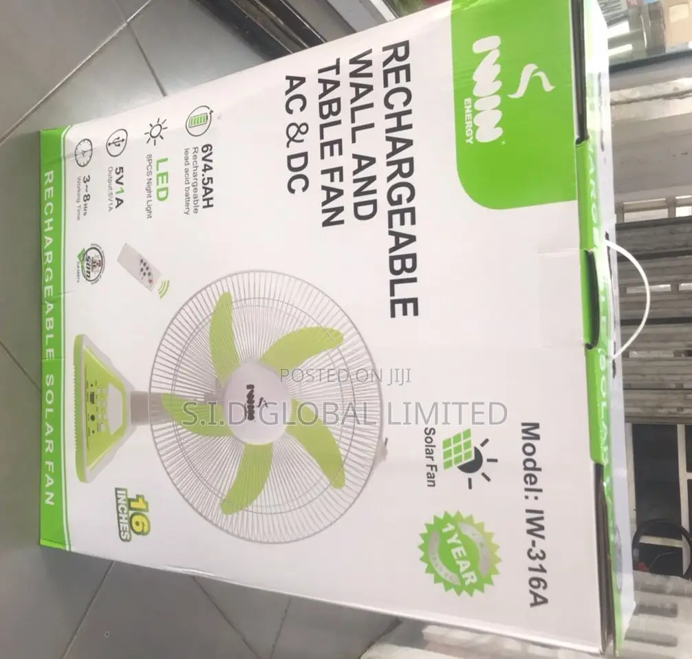 Expertise Revolution Rechargeable Solar Fan