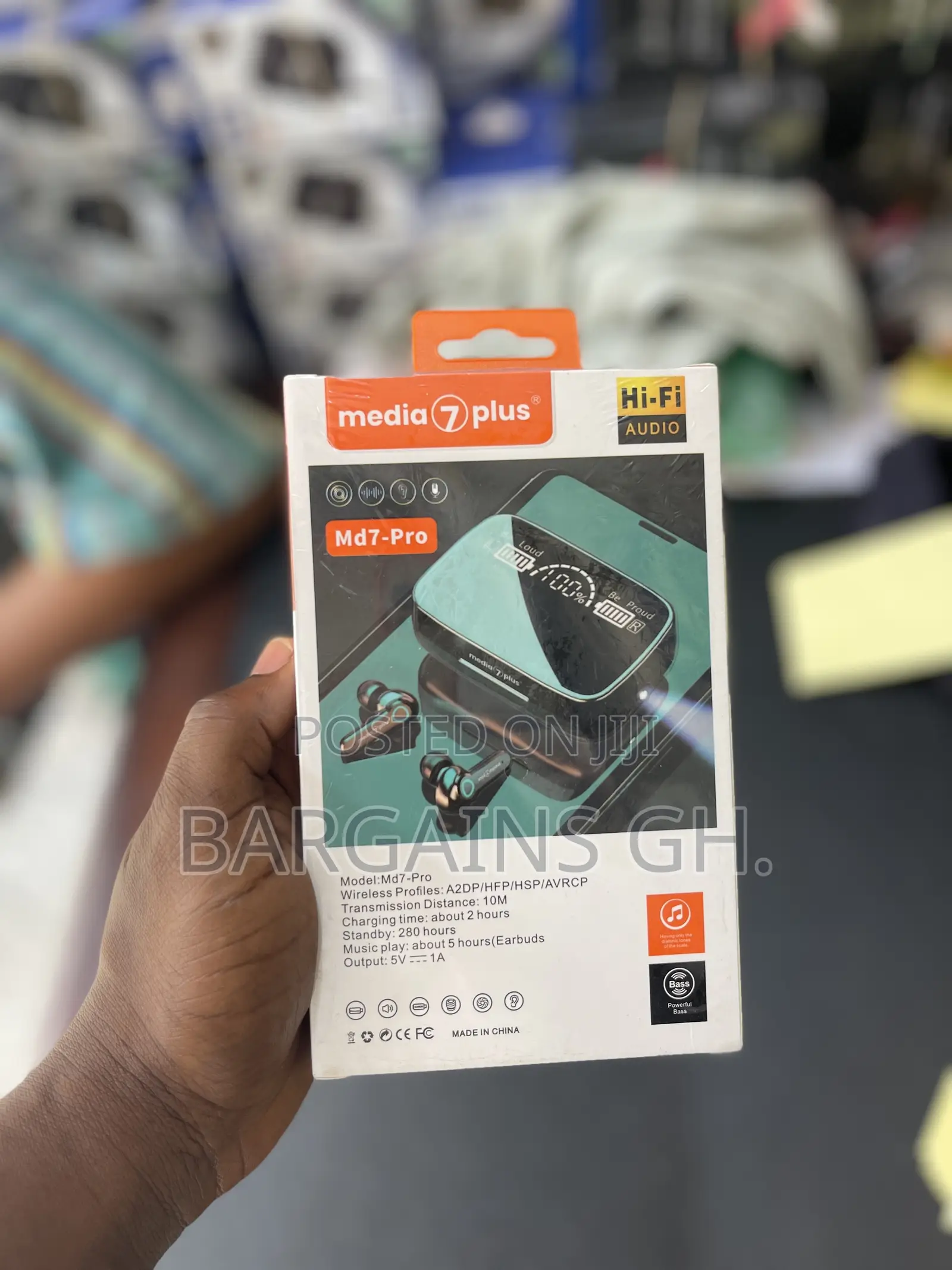 Media 7 Plus Deep Bass Wireless Earbuds