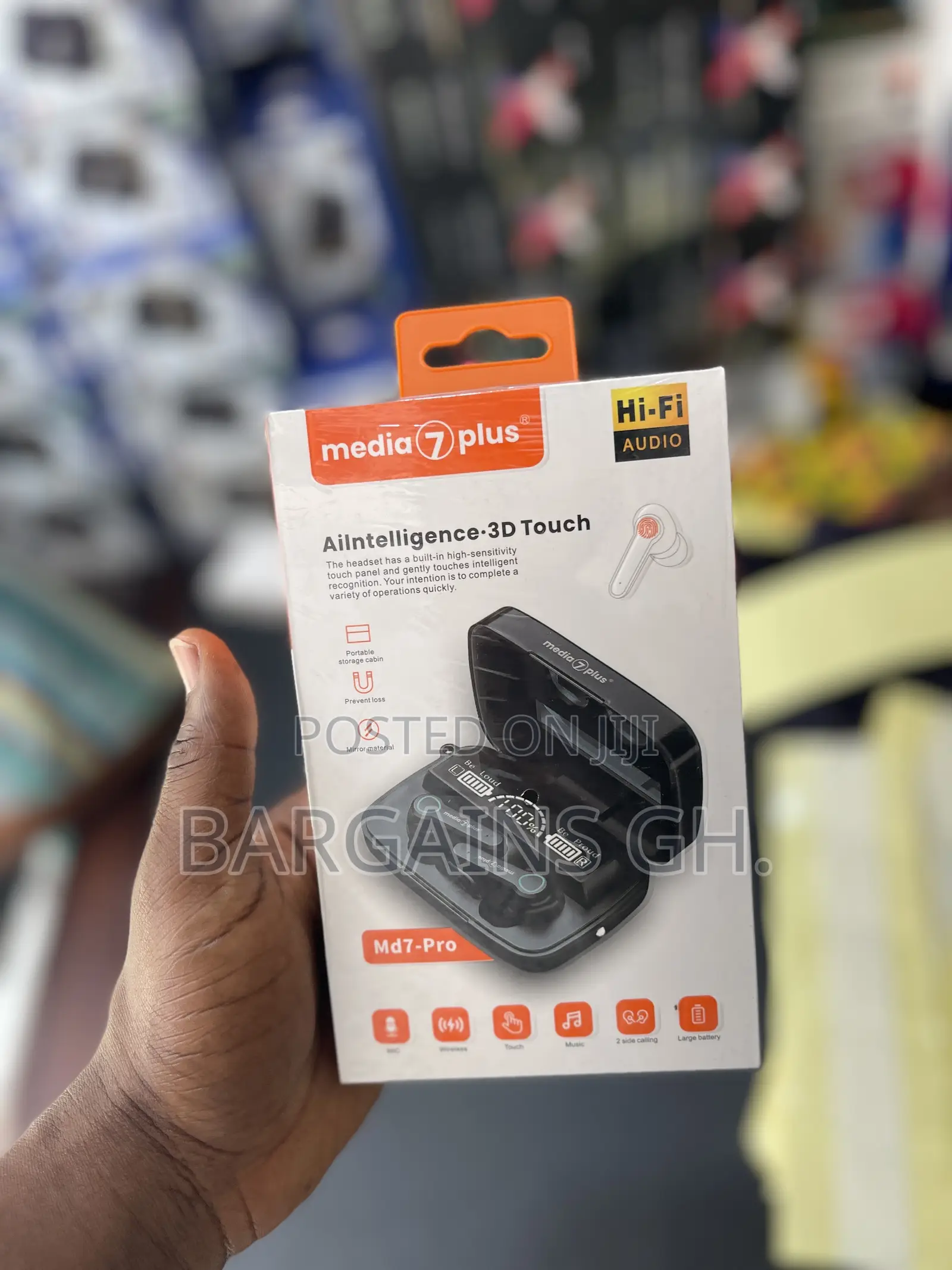 Media 7 Plus Deep Bass Wireless Earbuds