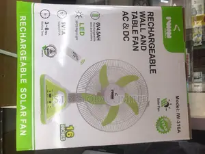 Available Rechargeable Solar Fan