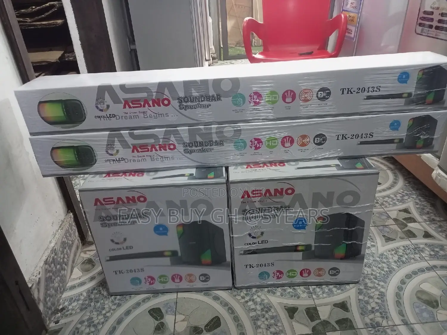 Brand New Asano Soundbar With Subwoofer Speaker 115watts