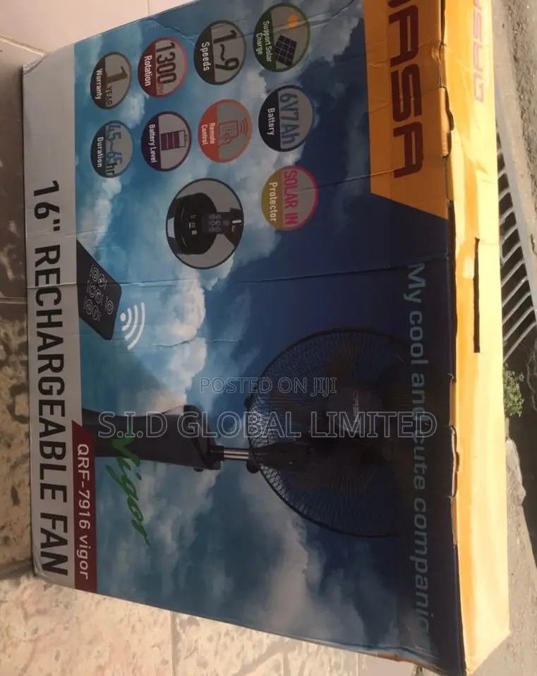 Energy Saving Rechargeable Solar Fan