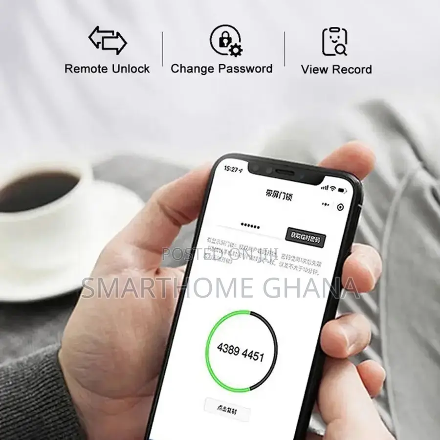 Smart Door Lock With Fingerprint Wifi Keys
