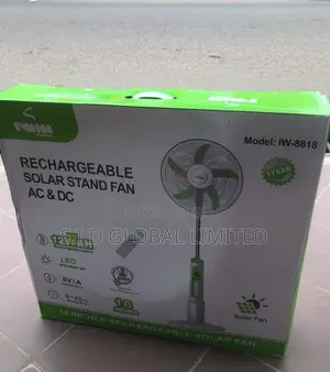 Opt Better Rechargeable Solar Fan